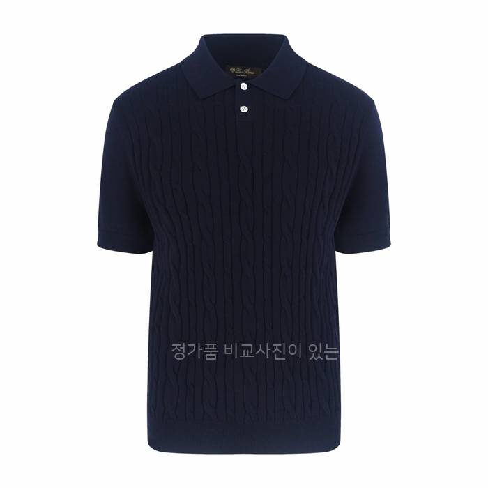 로*피아나 케이블 폴로 니트 반팔