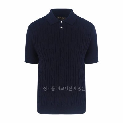 로*피아나 케이블 폴로 니트 반팔