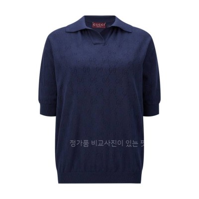구* GG 폴로 니트 반팔 여성용