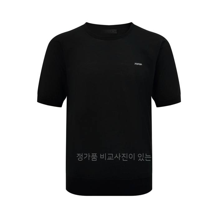 프*다 로고 니트 반팔