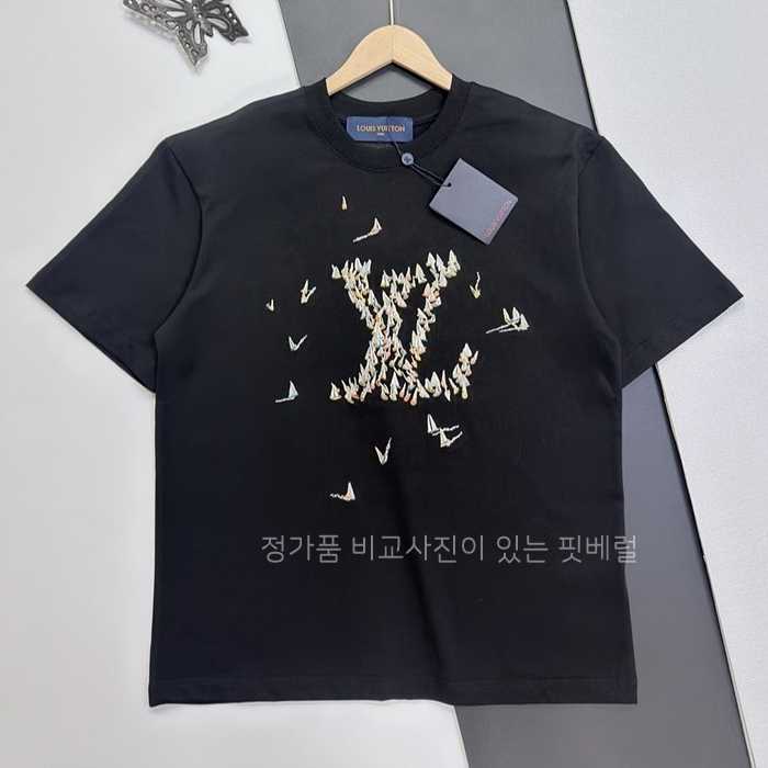 [국내배송] 루*비통 빅로고 코튼 티셔츠