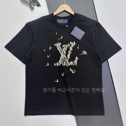 [국내배송] 루*비통 빅로고 코튼 티셔츠