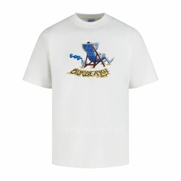 버*리 비치 나이느 코튼 반팔티셔츠