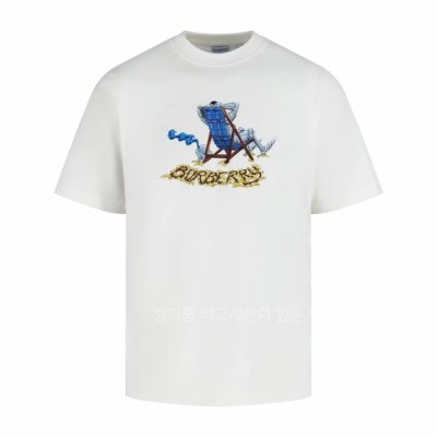 버*리 비치 나이느 코튼 반팔티셔츠