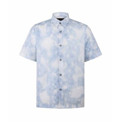 루*비통 프린티드 쇼트 슬리브드 반팔 셔츠