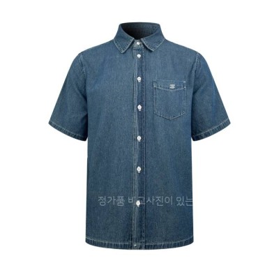 셀*느 트리오페 데님 반팔 셔츠