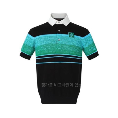 루*비통 이리데슨트 자카드 폴로 니트 반팔