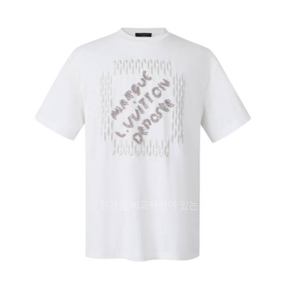 루*비통 엠브로이더드 시그니처 반팔티셔츠