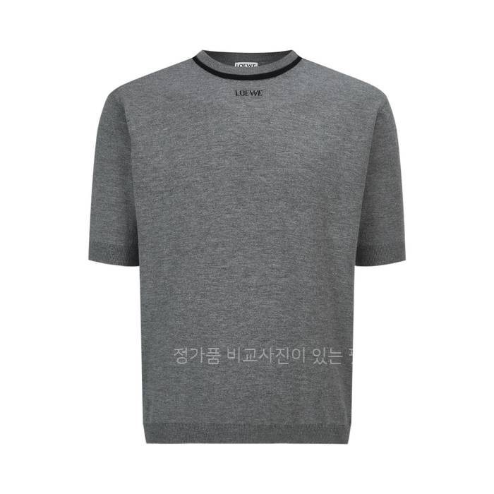 로*베 로고 니트 반팔