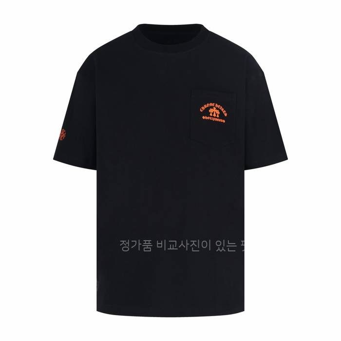 크*하츠 오렌지 세메터리 크로스 반팔티셔츠