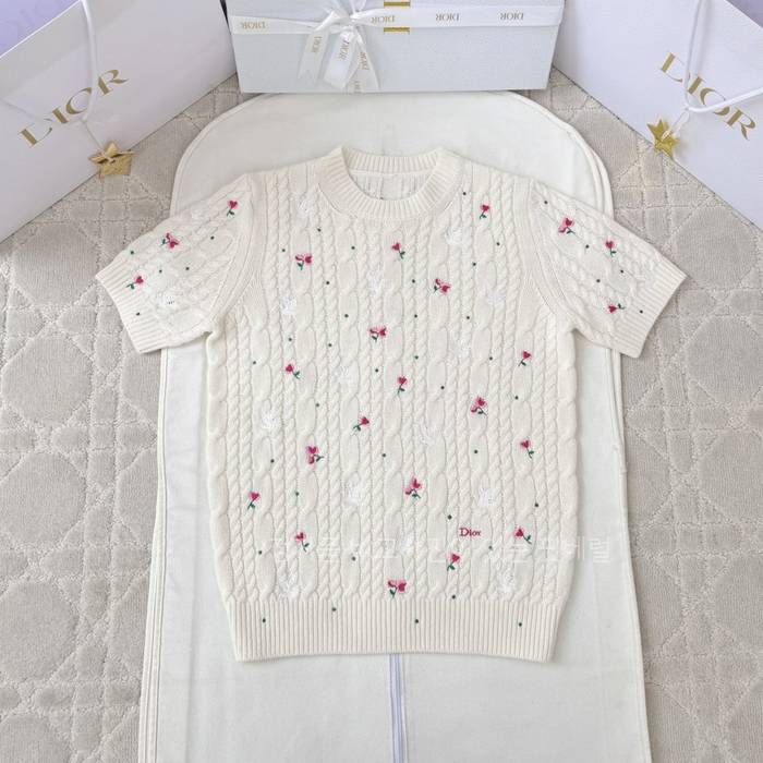 디* 아무르 케이블 니트 반팔 여성용