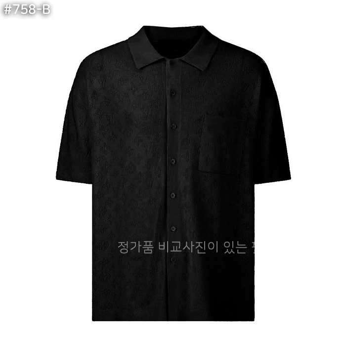 [국내배송] 루*비통 모노그램 포인텔 코튼 쇼트 슬리브 반팔 셔츠