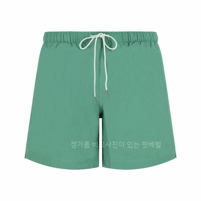 에*메스 자수 로고 드로스트링 쇼츠 반바지