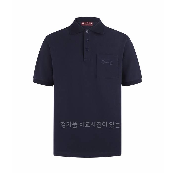 구* 자수 코튼 피케 폴로 반팔티셔츠
