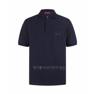 구* 자수 코튼 피케 폴로 반팔티셔츠
