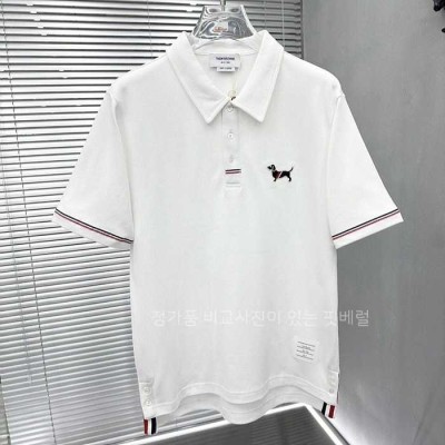 [국내배송] 톰*라운 헥터 자수 삼선 카라 PK티