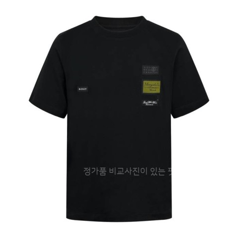 메*마르지엘라 코튼 저지 라벨 패치 반팔티셔츠