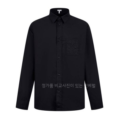 로*베 애너그램 자수 포켓 셔츠