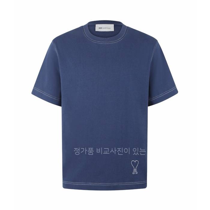 아* 박시 핏 탑스티치 드 꾀흐 반팔티셔츠
