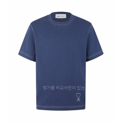 아* 박시 핏 탑스티치 드 꾀흐 반팔티셔츠