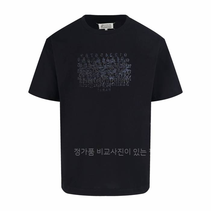 메*마르지엘라 톤온톤 레터링 프린트 반팔티셔츠