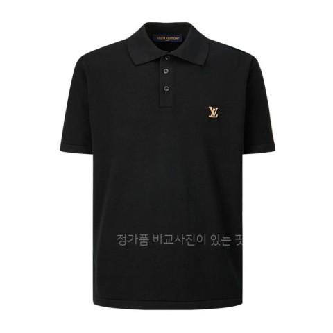 루*비통 쇼트 슬리브드 폴로 셔츠 위드 시그니처 반팔 니트