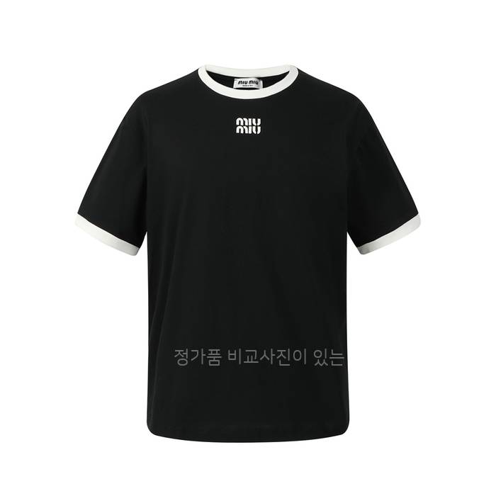 미*미우 로고 반팔티셔츠