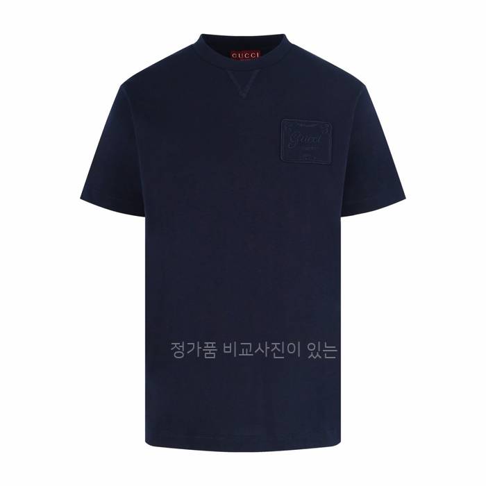 구* 피렌체 자수 코튼 저지 반팔티셔츠