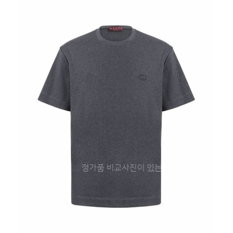 구* 인터로킹 자수 반팔티셔츠