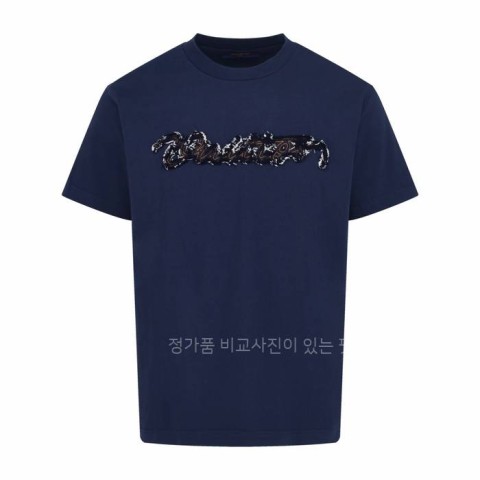 루*비통 데님 시그니처 반팔티셔츠