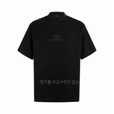 발*시아가 BB 로고 자수 반팔티셔츠