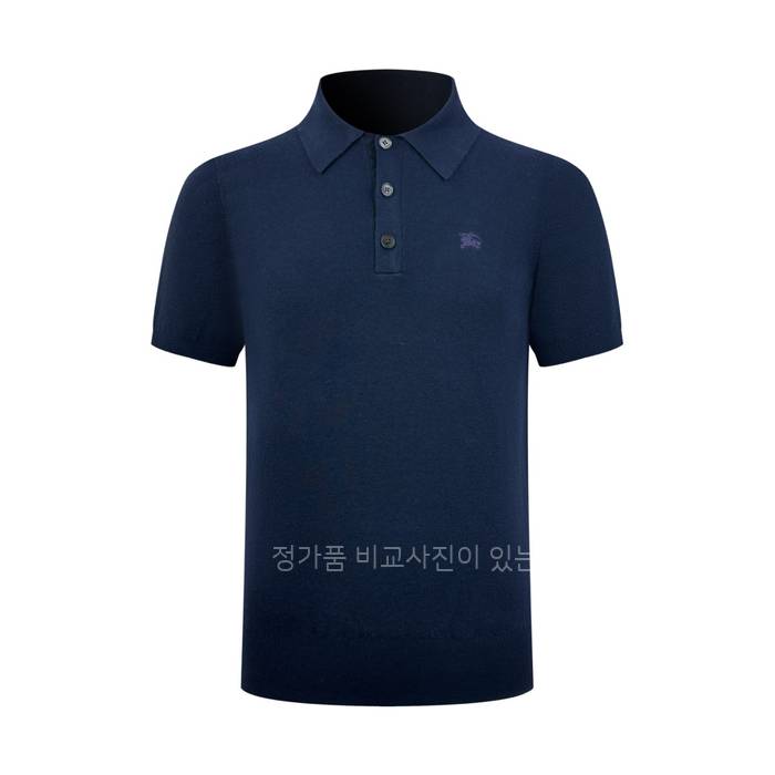 버*리 캐시미어 폴로 탑 니트 반팔