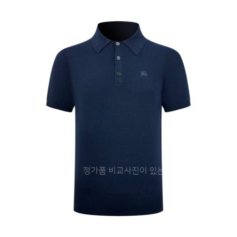 버*리 캐시미어 폴로 탑 니트 반팔