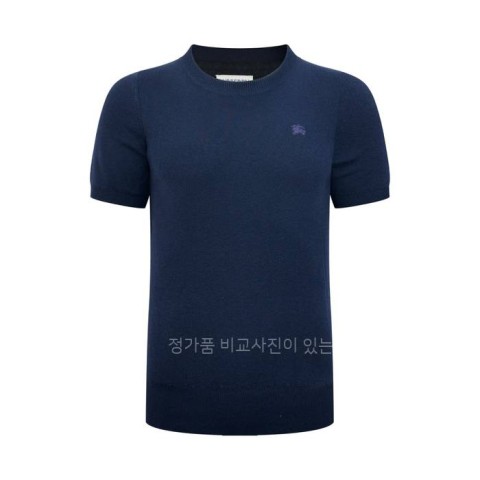 버*리 캐시미어 탑 니트 반팔
