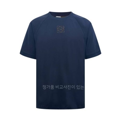 로*베 애너그램 자수 반팔티셔츠
