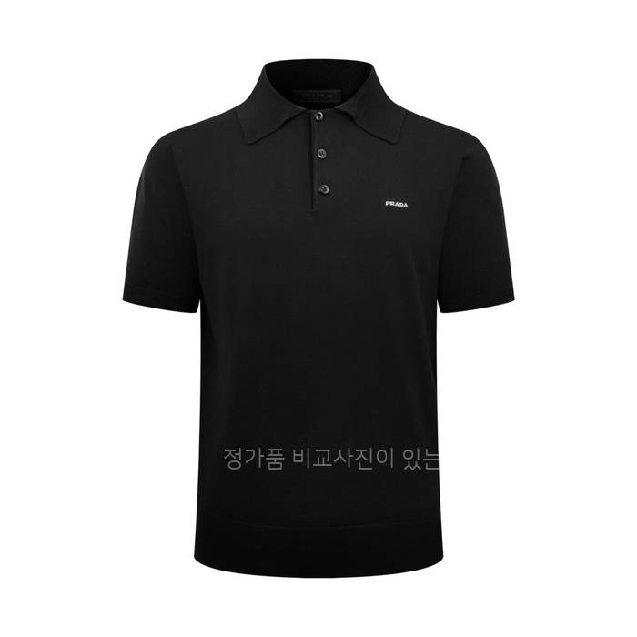 프*다 로고 니트 폴로 반팔