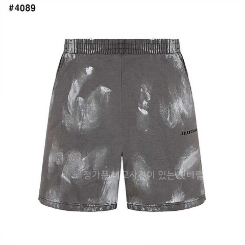 [국내배송] 발*시아가 페인팅 로고자수 하프팬츠 (2color)