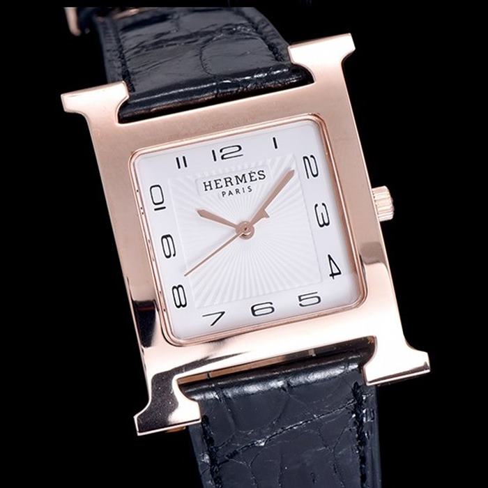 에*메스 Hermes H 아워 30MM 악어가죽스트랩