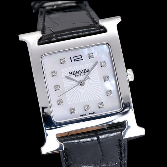 에*메스 Hermes H 아워 30MM 악어가죽스트랩