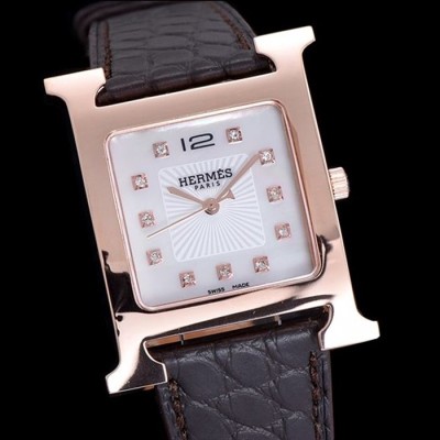 에*메스 Hermes H 아워 30MM 악어가죽스트랩