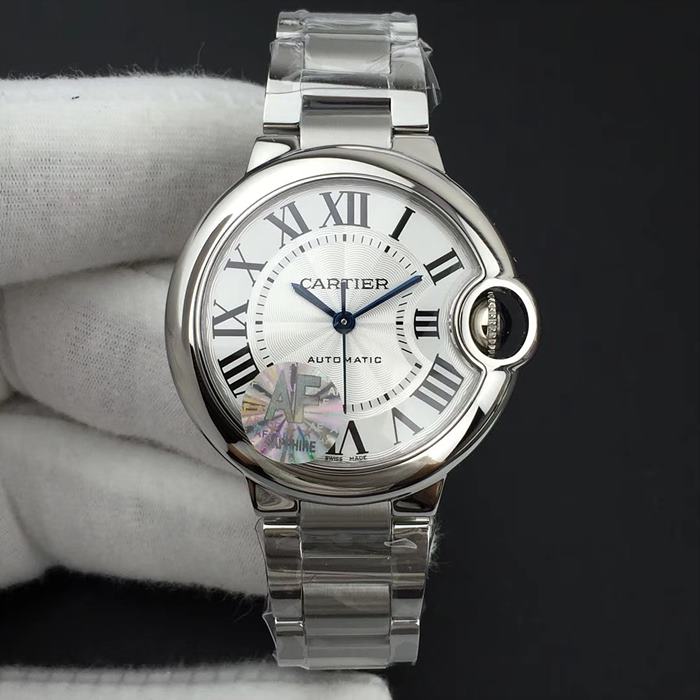 까르띠에 발롱블루 화이트 Swiss ETA 2671 Ballon Bleu 33mm