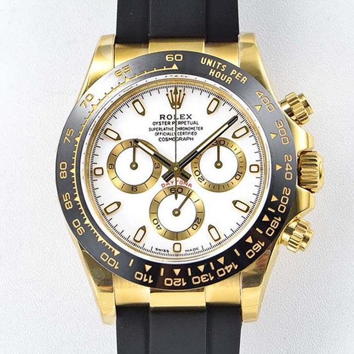 V3버전 로렉스(ROLEX)데이토나 옐로우골드 화이트 904L 풀카피 4130 무브먼트